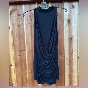 Bailey 44 Classic black mini dress ruching little black dress 407-C038 *598